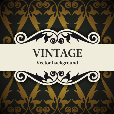 The vector image of a vintage vector backgroundのイラスト素材