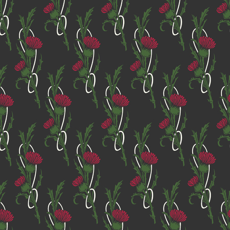 The vector image Vector Seamless Floral Backgroundのイラスト素材