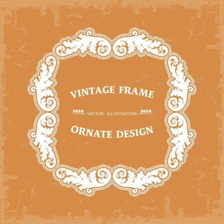 The frame image in vintage style.のイラスト素材