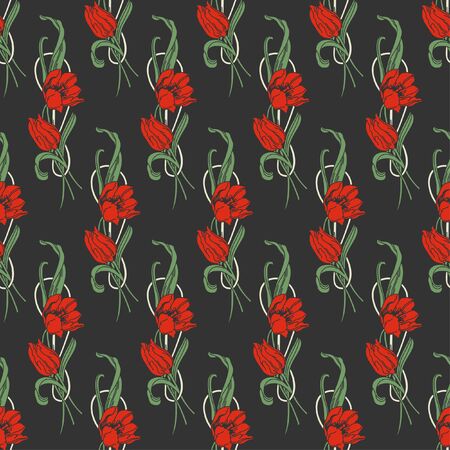 Seamless Floral Backgroundのイラスト素材