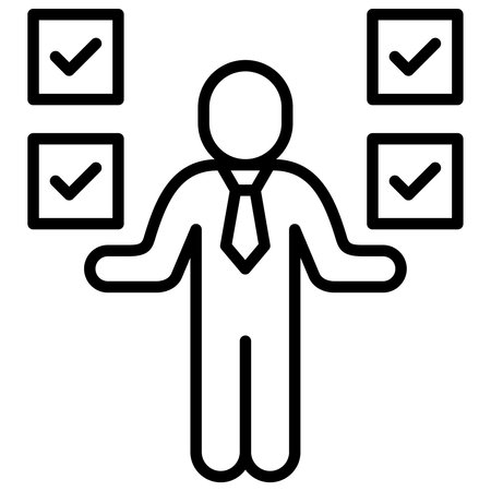 Self Assessment  Icon Element for Designのイラスト素材