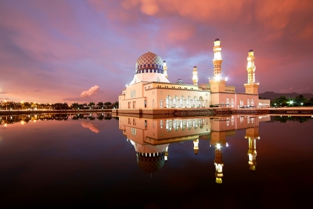 Floating mosqueの写真素材