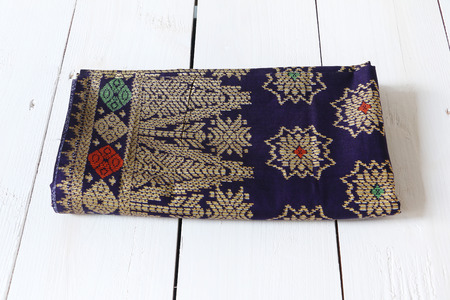 Traditional Sarawak Pattern Sarongの写真素材