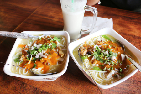 Thupka. Nepali noddle soupの写真素材