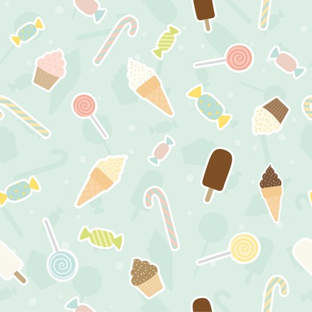 Sweet pattern. Vector EPS 10 seamless patternのイラスト素材