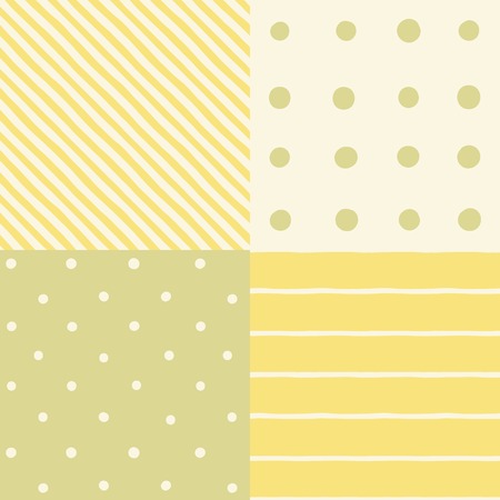 Set of 4 seamless patterns. のイラスト素材