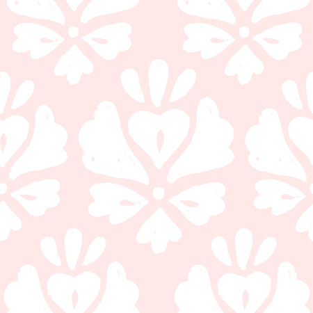 Cute pink elegant background. Vector hand drawn seamless patternの写真素材
