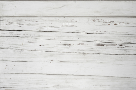 Old and rustical white wooden wall backgroundの写真素材