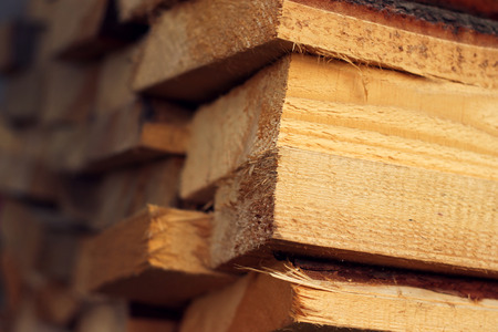 Fire wood stock for winter adn cold weatherの写真素材