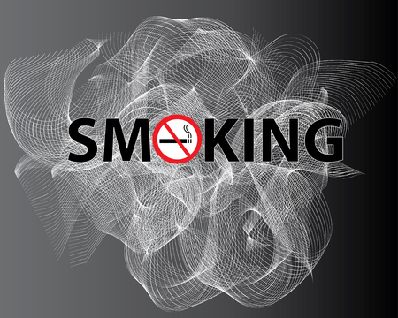 smoking vector Background abstractのイラスト素材