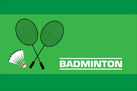 badminton vector illustrationのイラスト素材