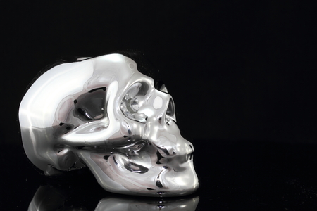 the skull silverの写真素材