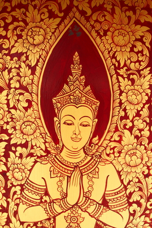 Thai Line art doorの写真素材