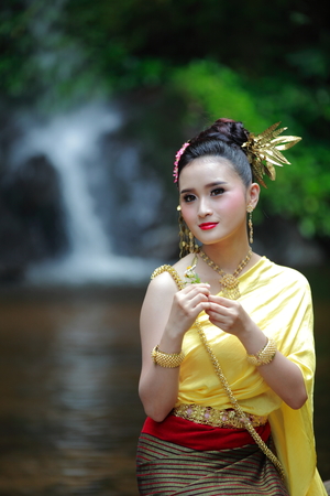 Dancer Thailand Concept with nature.の写真素材