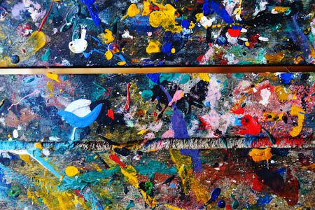 Drip paint dryの写真素材