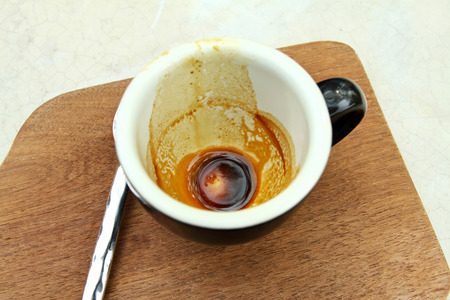 This is coffee cups we finish coffee .の写真素材