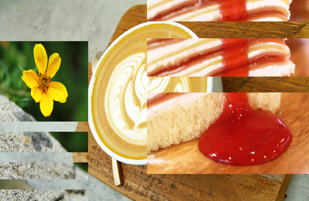 coffee and cakeの写真素材