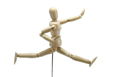 This robot is moving like a humanの写真素材