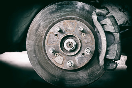Disk Brake retro effect filtered hipster style image.make blur and noiseの写真素材