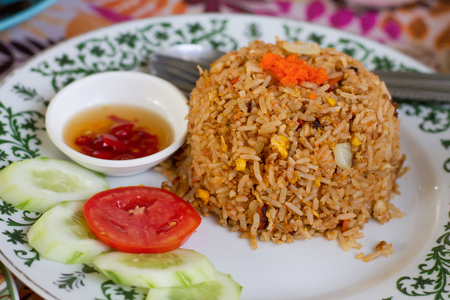 Thai fried rice style .の写真素材