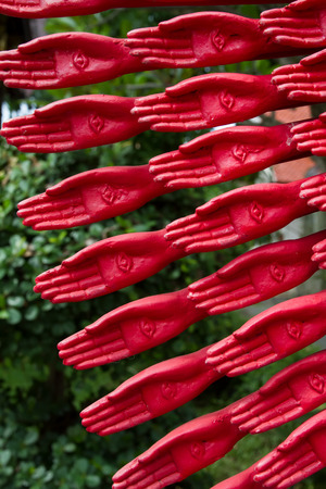 close up thousand hand of godの写真素材