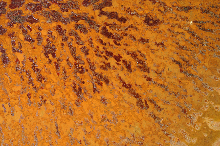 Iron that has been completely eroded from beautiful colors and strange patterns