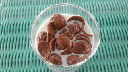 Milk with cerealsの素材