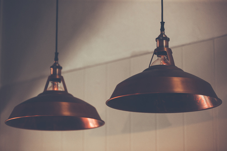 Decoration antique edison led light style filament light bulbs , turn on the light ,color vintage style,Thailandの写真素材