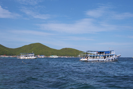 ships and sea,ships and sea at koh larn,の写真素材