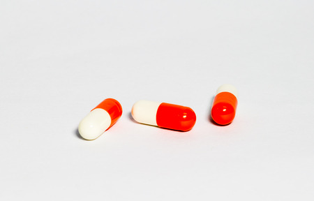 capsules medicine for treat illness の写真素材