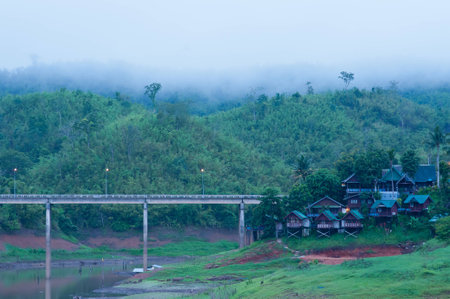 Peaceful lakeの写真素材