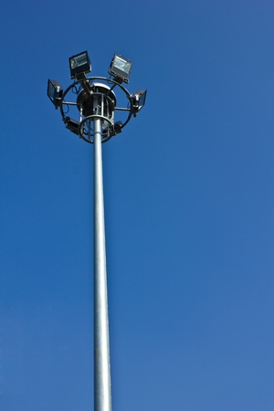 lighting with clear blue skyの写真素材