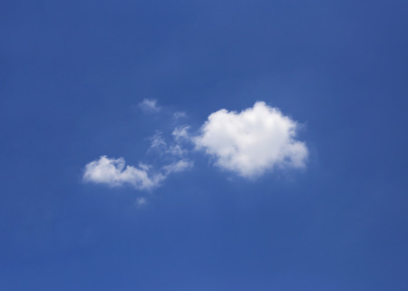 small cloud in the skyの写真素材