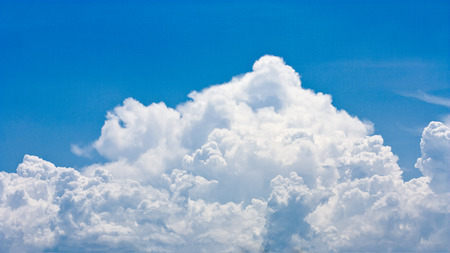 big cloud in a blue skyの写真素材