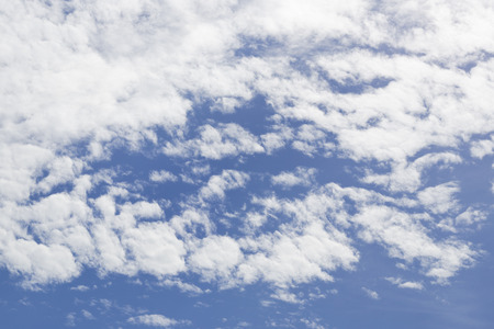 a beautiful blue sky with clouds in sunshine day