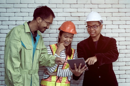 Supervisor shown the data from tablet to Maintenance team including technician and security person