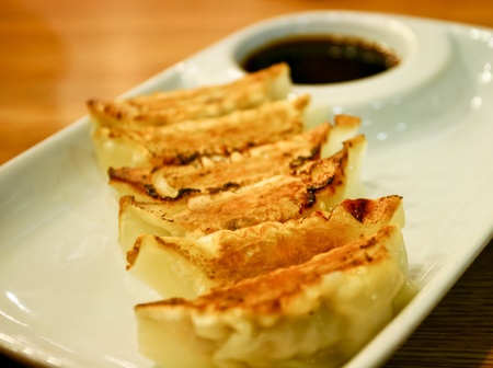 Traditional Asian Food, Stuffed with Pork Meat or Vegetablesの写真素材