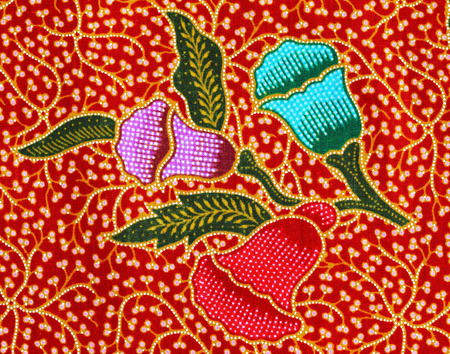 Horizontal pattern texture of general traditional thai style native fabric weave.