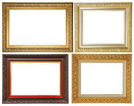 antique wooden craft photo frame,