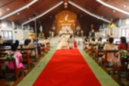 Abstract blurred of wedding ceremony background image for design and other.の写真素材