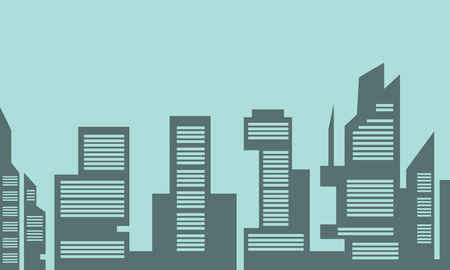 Building industry vector flat of silhouette collectionのイラスト素材