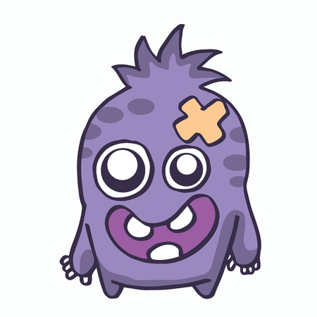 Baby monster for kids t-shirt design vector artのイラスト素材