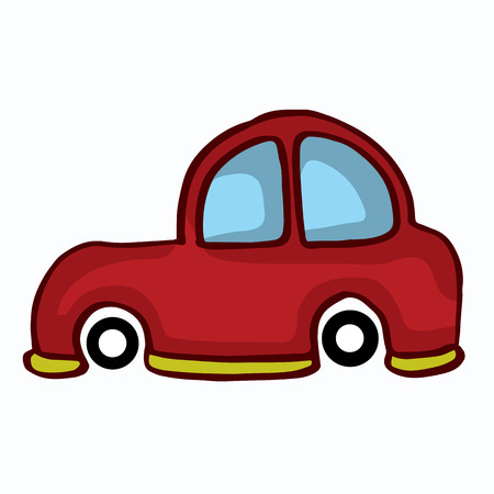 Small car style design for kids vetcor illustrationのイラスト素材