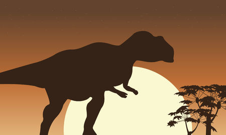 At sunrise mapusaurus scenery vector collection stockのイラスト素材