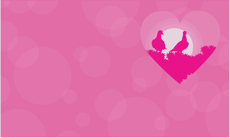 Illustration love bird valentine day vector artのイラスト素材