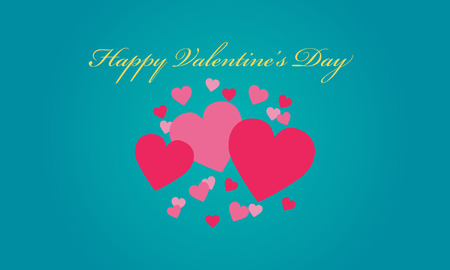 Valentine day love on blue backgrounds vetcor artのイラスト素材
