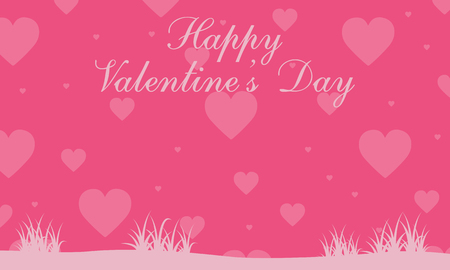 Valentine day background landscape collection vector illustrationのイラスト素材
