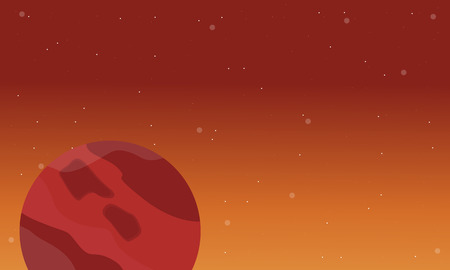 Planet on space landscape vector collection stockのイラスト素材