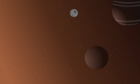 Planet outer space vector illustration collection stockのイラスト素材