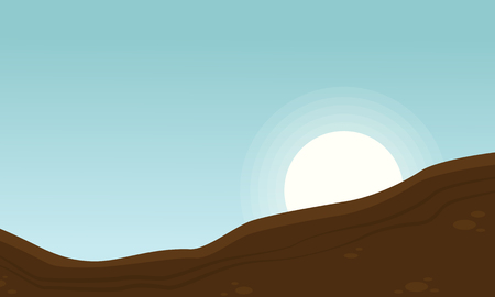 Landscape of ground for game backgrounds vector artのイラスト素材
